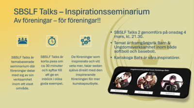 SBSLF Talks - nr 1 nu på Youtube och nr 2 live den 4 mars
